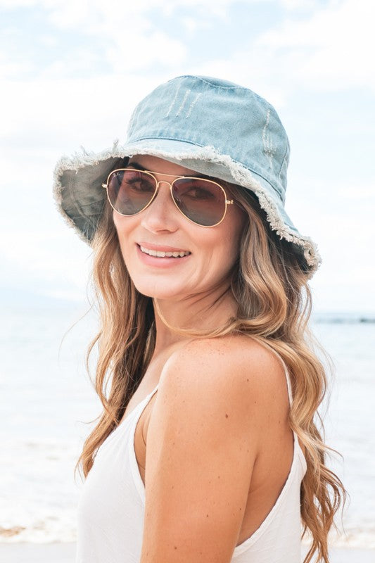 Aili's Corner Denim Bucket Hat