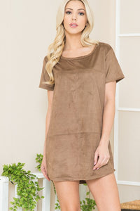 Orange Farm Clothing Micro Sued Tunic Dress