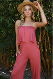 Ninexis FLARE TUBE TOP WITH TWO FER LOOK JUMPSUIT