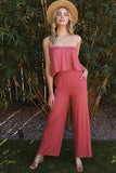 Ninexis FLARE TUBE TOP WITH TWO FER LOOK JUMPSUIT