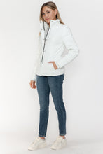 Load image into Gallery viewer, Snobbish Pocketed Zip Up Turtleneck Puffer Jacket