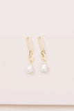 Lovoda Secured Pearl Drop Earrings