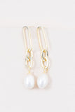 Lovoda Secured Pearl Drop Earrings