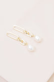 Lovoda Secured Pearl Drop Earrings