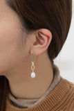 Lovoda Secured Pearl Drop Earrings