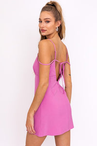 LE LIS STRAP DETAIL MINI DRESS