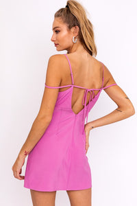 LE LIS STRAP DETAIL MINI DRESS