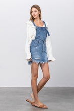 Load image into Gallery viewer, Denim Lab USA Frayed Denim Overalls Dress