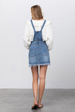 Load image into Gallery viewer, Denim Lab USA Frayed Denim Overalls Dress