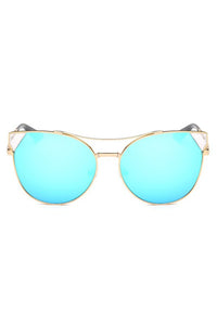 Women Round Cat Eye Fashion Sunglasses