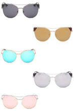 Load image into Gallery viewer, Women Round Cat Eye Fashion Sunglasses