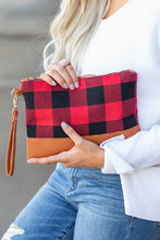 Load image into Gallery viewer, Aili&#39;s Corner Buffalo Plaid Clutch