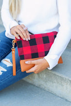 Load image into Gallery viewer, Aili&#39;s Corner Buffalo Plaid Clutch