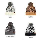 Aili's Corner CC Leopard Pom Beanie