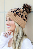 Aili's Corner CC Leopard Pom Beanie