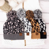 Aili's Corner CC Leopard Pom Beanie