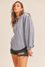 Load image into Gallery viewer, Lush Clothing Distressed Button Down Top