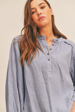 Load image into Gallery viewer, Lush Clothing Distressed Button Down Top