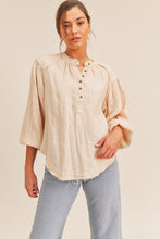 Load image into Gallery viewer, Lush Clothing Distressed Button Down Top