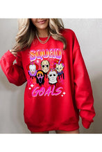 Load image into Gallery viewer, HALLOWEEN SQUAD GOALS FLEECE SWEATSHIRT