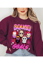 Load image into Gallery viewer, HALLOWEEN SQUAD GOALS FLEECE SWEATSHIRT