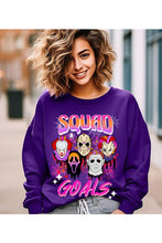 Load image into Gallery viewer, HALLOWEEN SQUAD GOALS FLEECE SWEATSHIRT