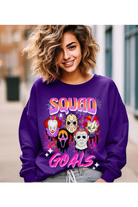 HALLOWEEN SQUAD GOALS FLEECE SWEATSHIRT