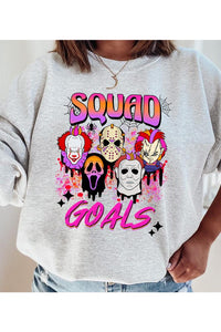 HALLOWEEN SQUAD GOALS FLEECE SWEATSHIRT