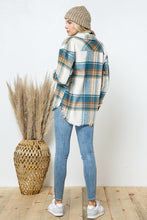 Load image into Gallery viewer, Blue B Yarn Dyed Plaid Shirt Jacket Shacket