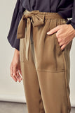 Mustard Seed SATIN PANTS WITH BELT