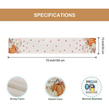 Load image into Gallery viewer, 2 Fall Hello Pumpkin Table RunnerS 13x72, 10H-166H007