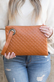 Aili's Corner Quilted Wristlet Clutch