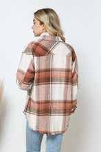 Load image into Gallery viewer, Blue B Yarn Dyed Plaid Shirt Jacket Shacket