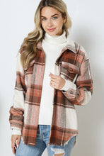 Load image into Gallery viewer, Blue B Yarn Dyed Plaid Shirt Jacket Shacket