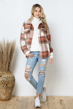 Load image into Gallery viewer, Blue B Yarn Dyed Plaid Shirt Jacket Shacket