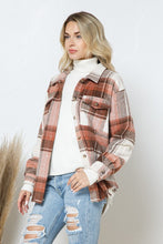 Load image into Gallery viewer, Blue B Yarn Dyed Plaid Shirt Jacket Shacket