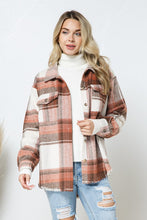 Load image into Gallery viewer, Blue B Yarn Dyed Plaid Shirt Jacket Shacket