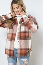 Load image into Gallery viewer, Blue B Yarn Dyed Plaid Shirt Jacket Shacket