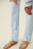 Distressed Wide Leg Jeans