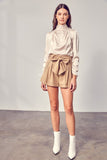 Do + Be Collection FRONT SELF TIE SHORTS