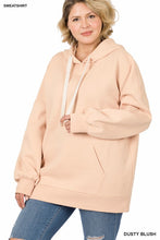 Load image into Gallery viewer, ZENANA PLUS OVERSIZED HOODIE LONGLINE SWEATSHIRT