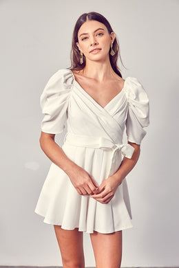 Do + Be Collection WRAP FRONT SIDE TIE ROMPER