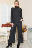 Orange Farm Clothing Rib Brush Wide Leg Pants with Pockets