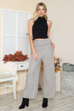 Orange Farm Clothing Rib Brush Wide Leg Pants with Pockets