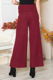 Orange Farm Clothing Rib Brush Wide Leg Pants with Pockets