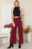 Orange Farm Clothing Rib Brush Wide Leg Pants with Pockets