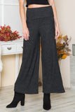 Orange Farm Clothing Rib Brush Wide Leg Pants with Pockets