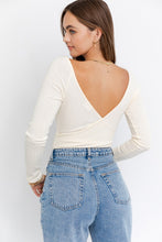 Load image into Gallery viewer, LE LIS LONG SLEEVE SURPLICE BODYSUIT