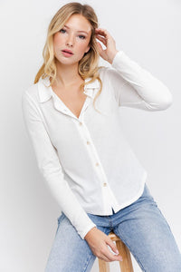 Gilli L/S Button Down Top