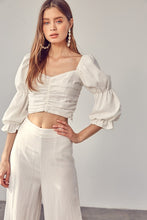 Load image into Gallery viewer, Do + Be Collection RUFFLE RUCHED FRONT TOP